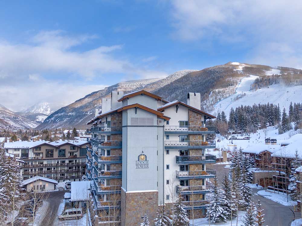 Lodge Tower winter exterior