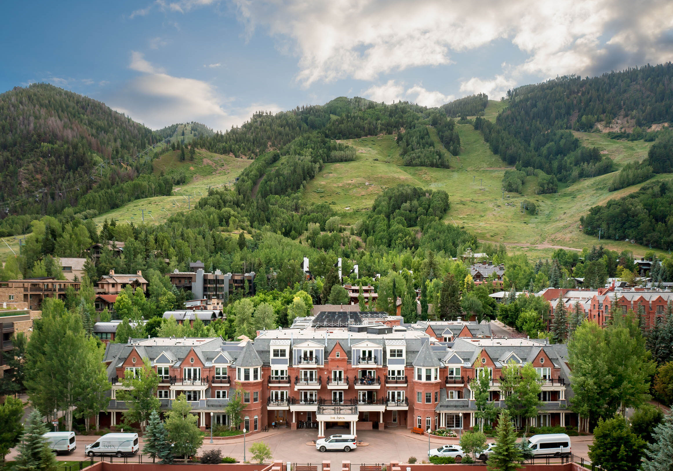 Aspen Mountain Residences in the summer - Aspen, CO